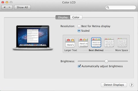 MacBook Pro with Retina Display ekraaniseaded