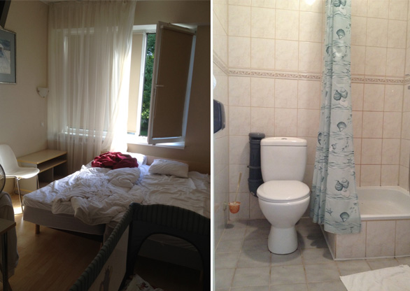 Hotell-hostel Starest, soodne ööbimiskoht Tartus, tuba ja vannituba