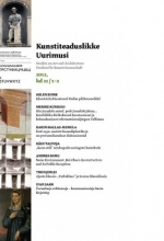 Kunstiteaduslikke Uurimusi 2012