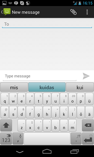 LG Google Nexus 4, Android 4.2.2 ja SwiftKey