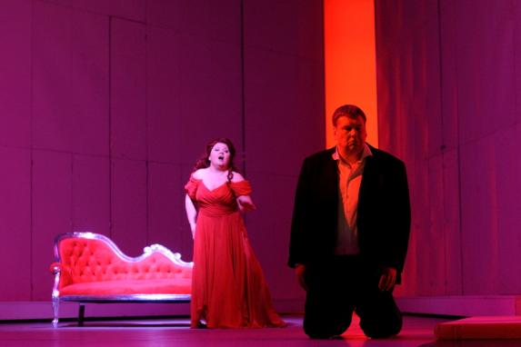 Tannhäuser (Rahvusooper Estonia / Daniel Slater). Heli Veskus (Veenus), Mati Turi (Tannhäuser)